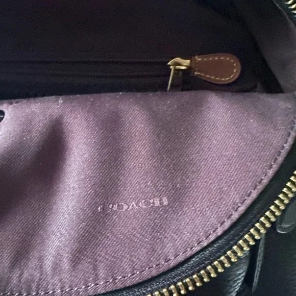 Coach Black and Silver Backpack with Skull Embellishment - Picture 3 of 6